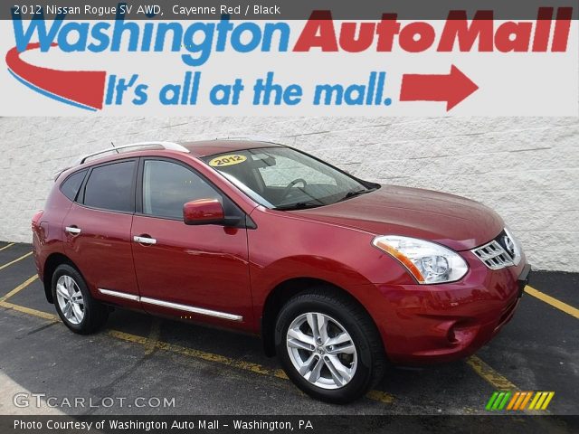 2012 Nissan Rogue SV AWD in Cayenne Red