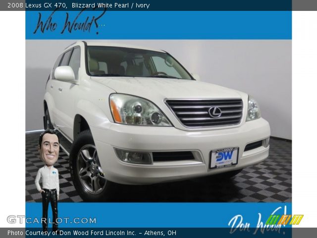 2008 Lexus GX 470 in Blizzard White Pearl