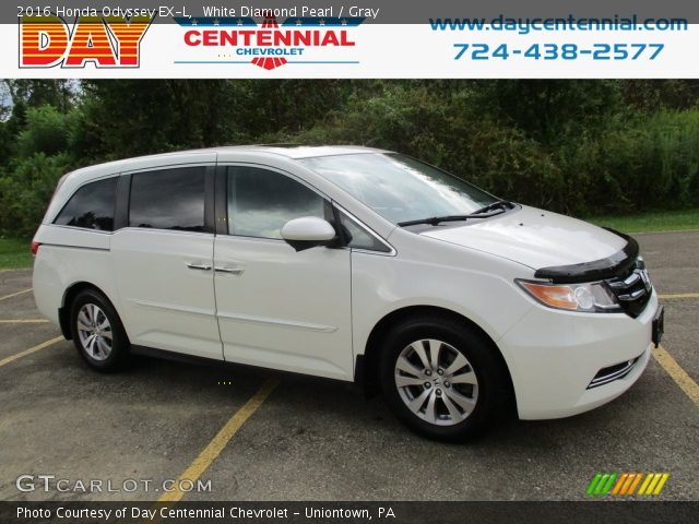 2016 Honda Odyssey EX-L in White Diamond Pearl