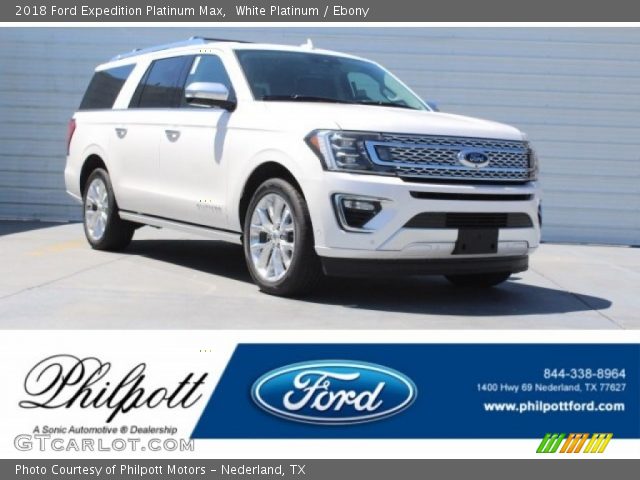 2018 Ford Expedition Platinum Max in White Platinum