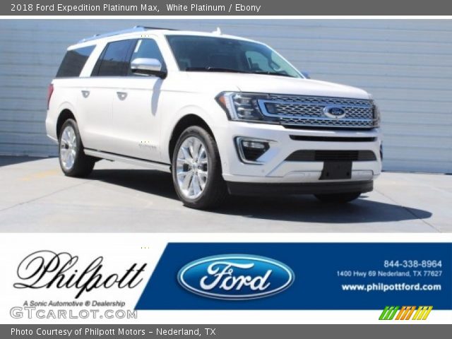 2018 Ford Expedition Platinum Max in White Platinum