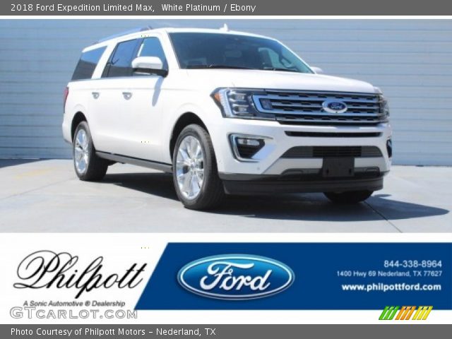 2018 Ford Expedition Limited Max in White Platinum