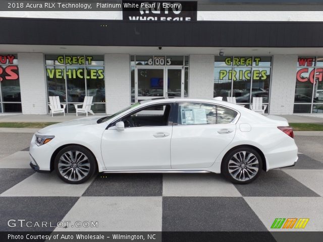 2018 Acura RLX Technology in Platinum White Pearl