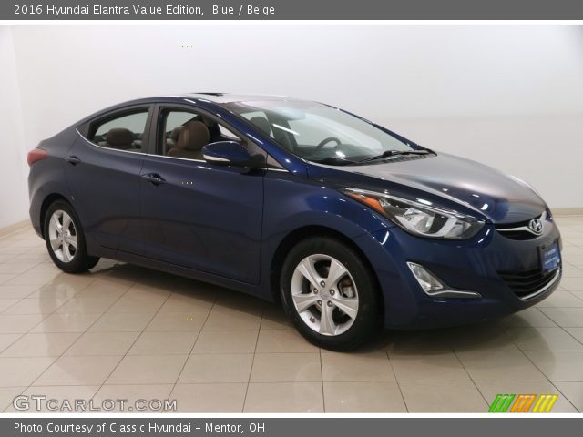2016 Hyundai Elantra Value Edition in Blue