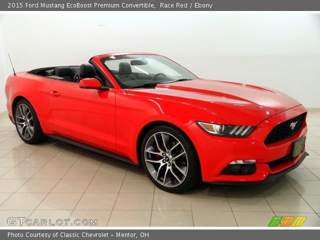 2015 Ford Mustang EcoBoost Premium Convertible in Race Red