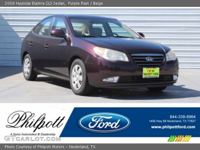 2009 Hyundai Elantra GLS Sedan in Purple Rain