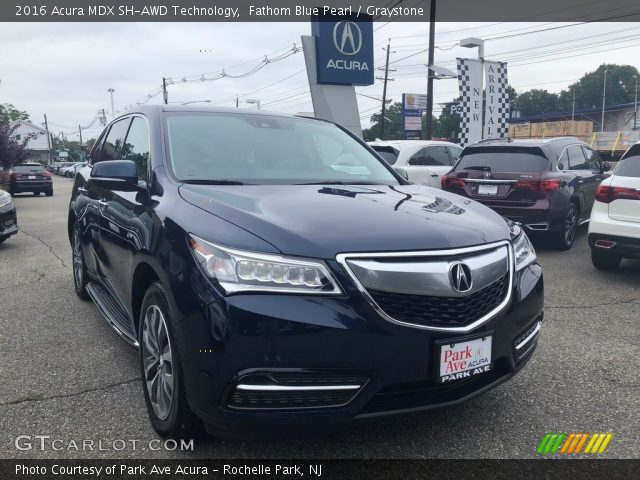 2016 Acura MDX SH-AWD Technology in Fathom Blue Pearl