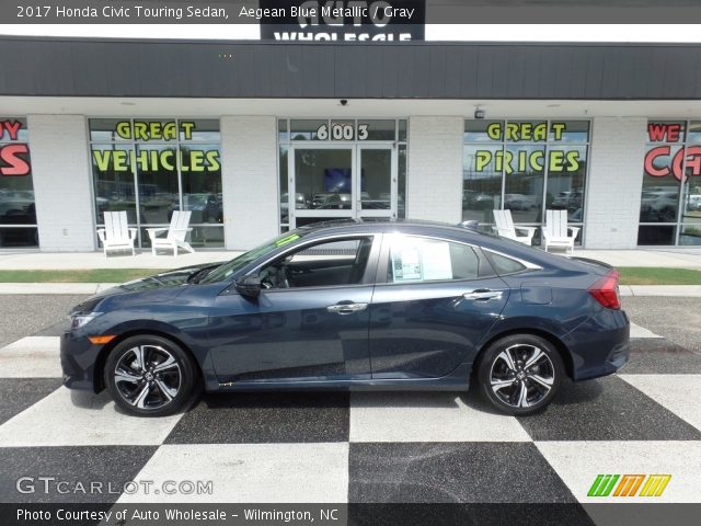 2017 Honda Civic Touring Sedan in Aegean Blue Metallic