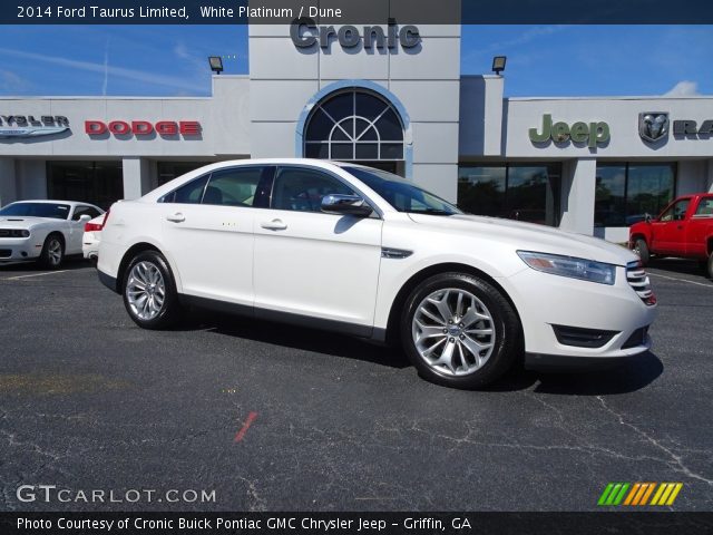 2014 Ford Taurus Limited in White Platinum