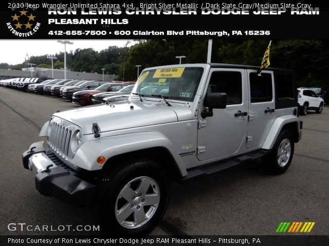 2010 Jeep Wrangler Unlimited Sahara 4x4 in Bright Silver Metallic