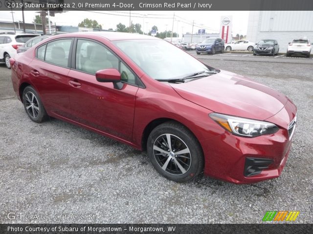 2019 Subaru Impreza 2.0i Premium 4-Door in Crimson Red Pearl