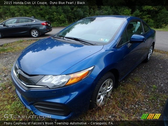 2015 Honda Civic LX Coupe in Dyno Blue Pearl