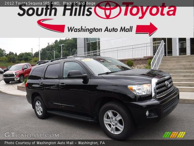 2012 Toyota Sequoia SR5 4WD in Black