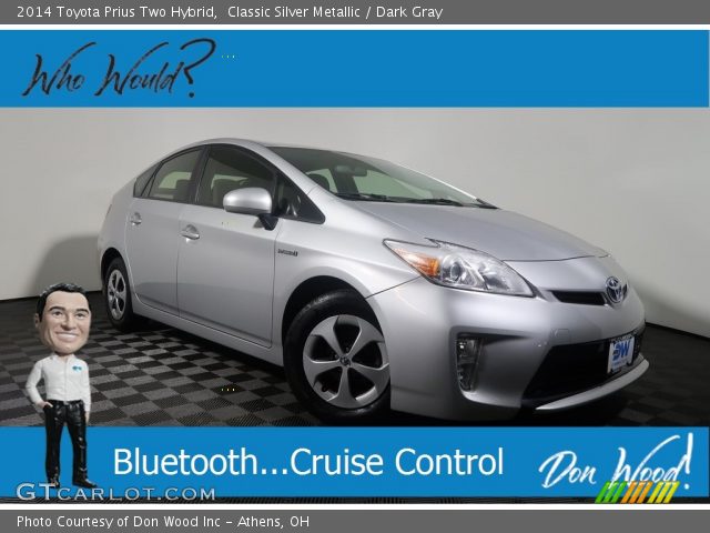 2014 Toyota Prius Two Hybrid in Classic Silver Metallic
