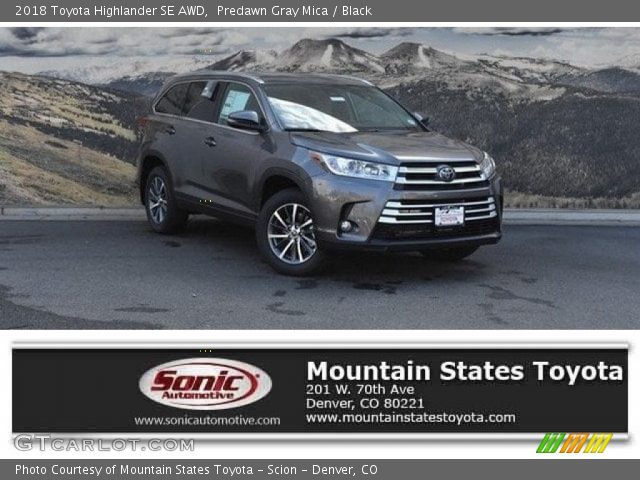 2018 Toyota Highlander SE AWD in Predawn Gray Mica