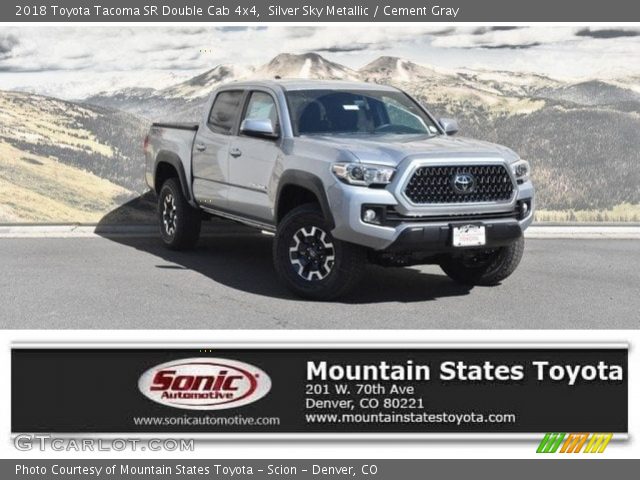 2018 Toyota Tacoma SR Double Cab 4x4 in Silver Sky Metallic