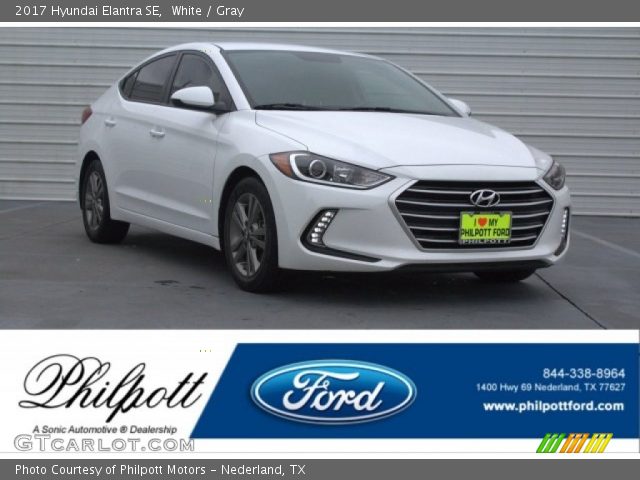 2017 Hyundai Elantra SE in White