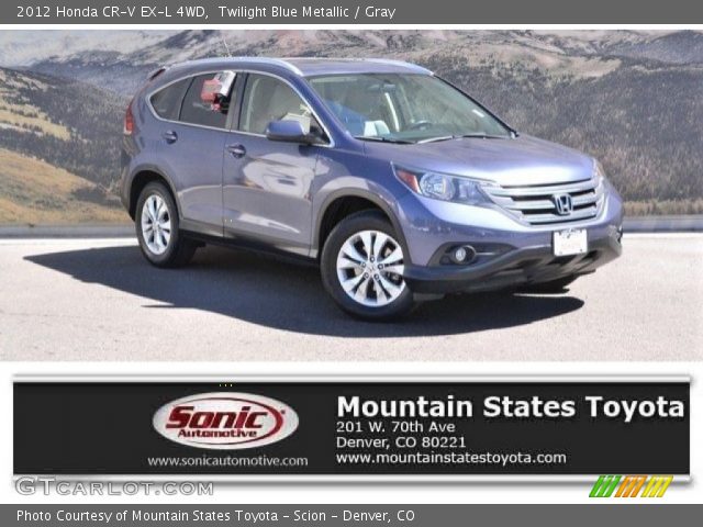 2012 Honda CR-V EX-L 4WD in Twilight Blue Metallic