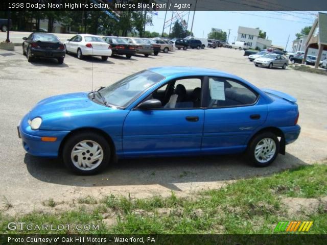 1998 Dodge Neon Highline Sedan in Intense Blue Pearl