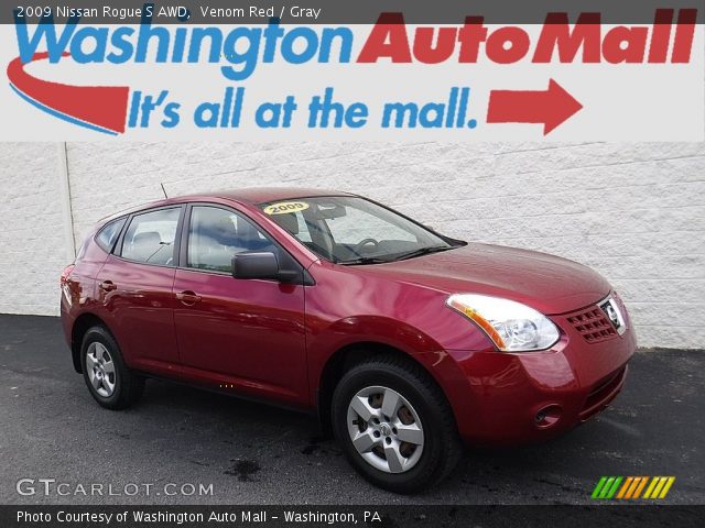 2009 Nissan Rogue S AWD in Venom Red