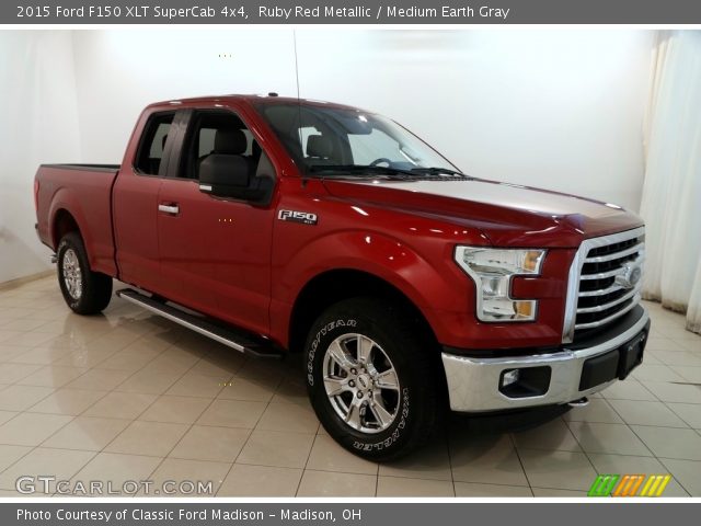 2015 Ford F150 XLT SuperCab 4x4 in Ruby Red Metallic