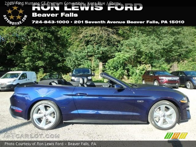 2019 Ford Mustang GT Premium Convertible in Kona Blue