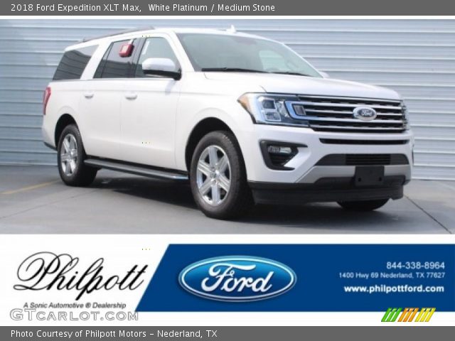 2018 Ford Expedition XLT Max in White Platinum