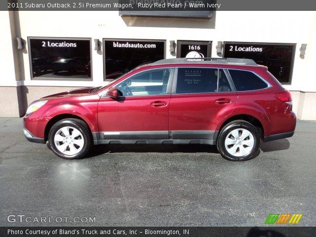 2011 Subaru Outback 2.5i Premium Wagon in Ruby Red Pearl