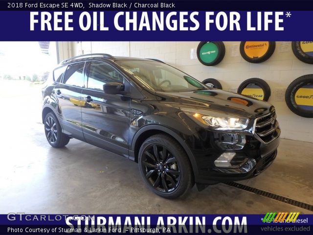 2018 Ford Escape SE 4WD in Shadow Black