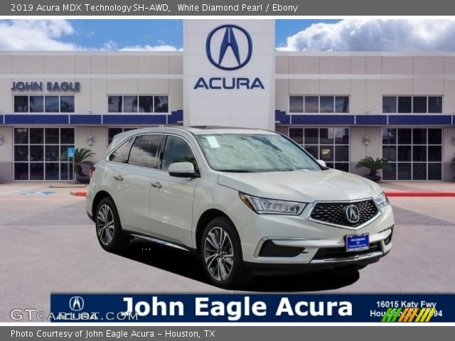 2019 Acura MDX Technology SH-AWD in White Diamond Pearl