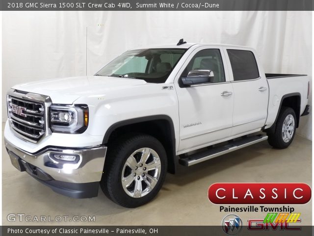 2018 GMC Sierra 1500 SLT Crew Cab 4WD in Summit White