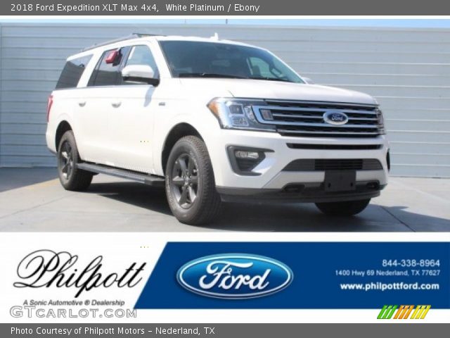 2018 Ford Expedition XLT Max 4x4 in White Platinum
