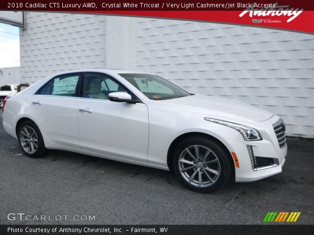 2018 Cadillac CTS Luxury AWD in Crystal White Tricoat