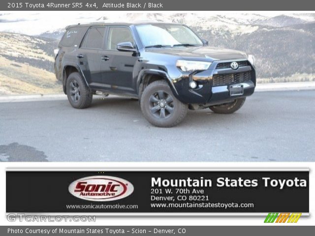 2015 Toyota 4Runner SR5 4x4 in Attitude Black