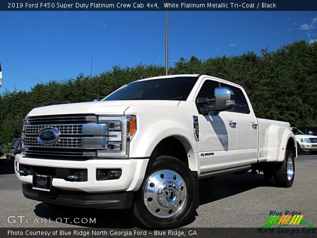 2019 Ford F450 Super Duty Platinum Crew Cab 4x4 in White Platinum Metallic Tri-Coat