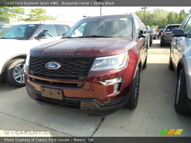 2018 Ford Explorer Sport 4WD in Burgundy Velvet