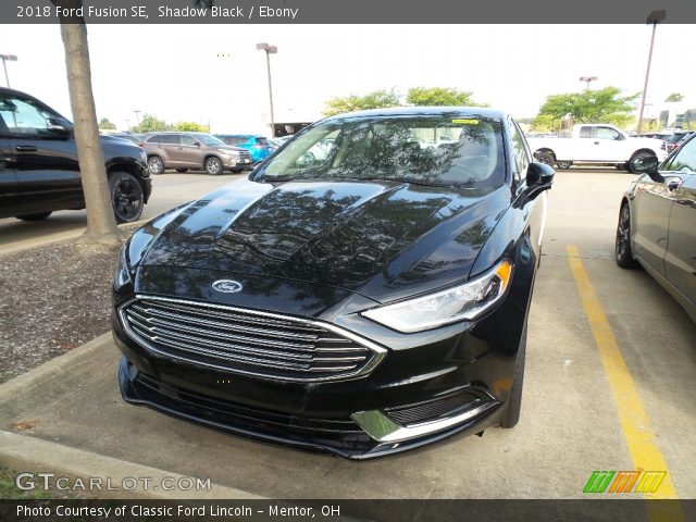 2018 Ford Fusion SE in Shadow Black