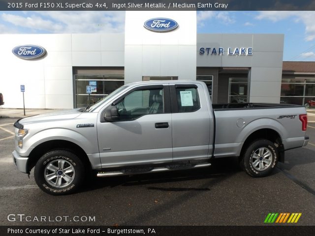 2015 Ford F150 XL SuperCab 4x4 in Ingot Silver Metallic