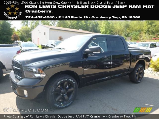 2019 Ram 1500 Classic Big Horn Crew Cab 4x4 in Brilliant Black Crystal Pearl