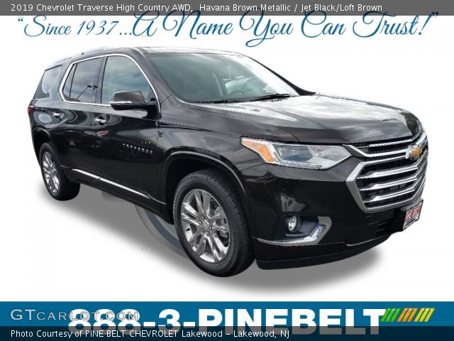 2019 Chevrolet Traverse High Country AWD in Havana Brown Metallic