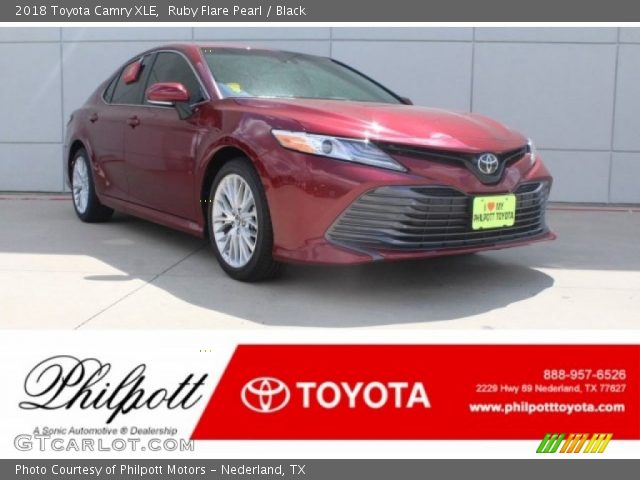 2018 Toyota Camry XLE in Ruby Flare Pearl
