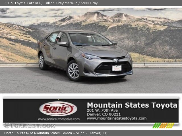 2019 Toyota Corolla L in Falcon Gray metallic