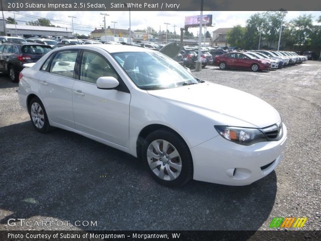 2010 Subaru Impreza 2.5i Sedan in Satin White Pearl