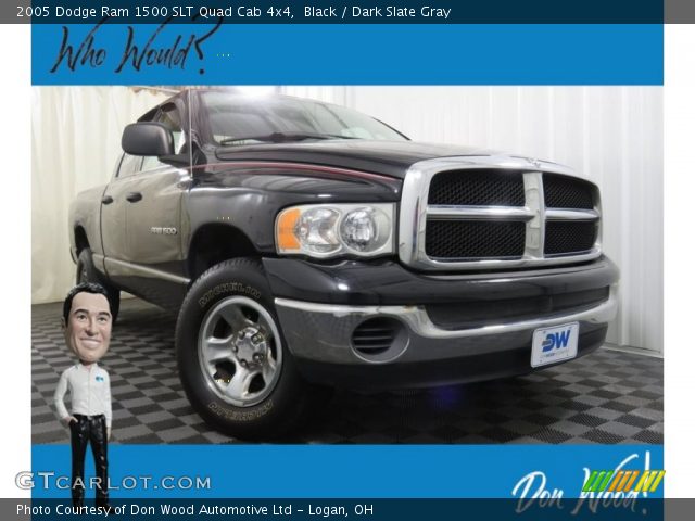 2005 Dodge Ram 1500 SLT Quad Cab 4x4 in Black