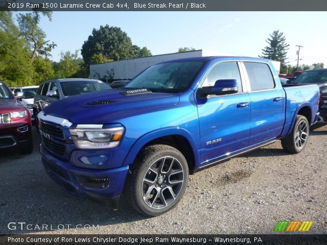 2019 Ram 1500 Laramie Crew Cab 4x4 in Blue Streak Pearl