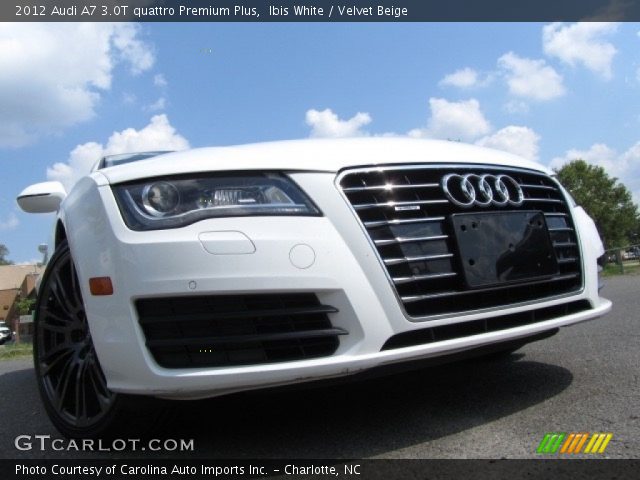 2012 Audi A7 3.0T quattro Premium Plus in Ibis White