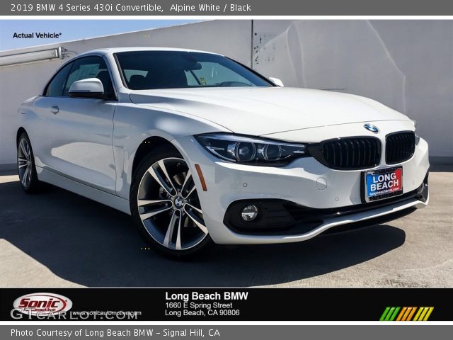 2019 BMW 4 Series 430i Convertible in Alpine White