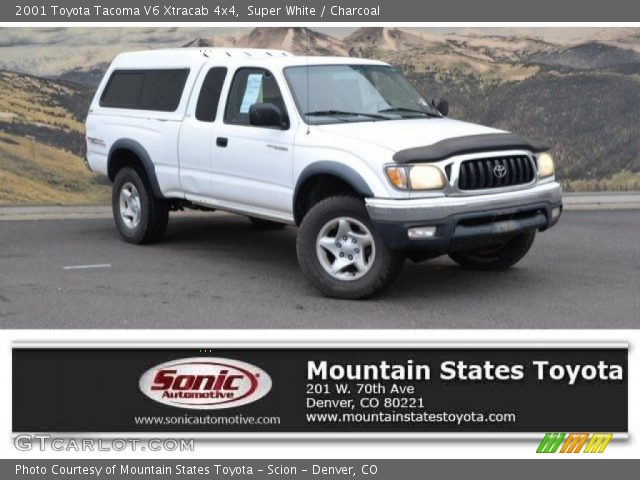 2001 Toyota Tacoma V6 Xtracab 4x4 in Super White