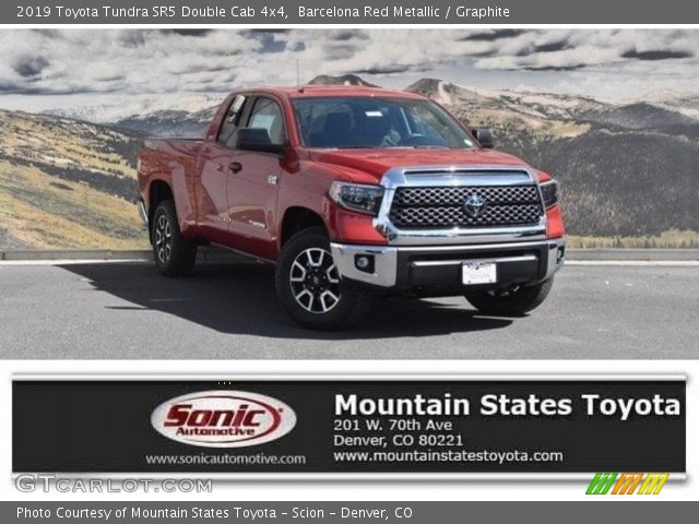 2019 Toyota Tundra SR5 Double Cab 4x4 in Barcelona Red Metallic