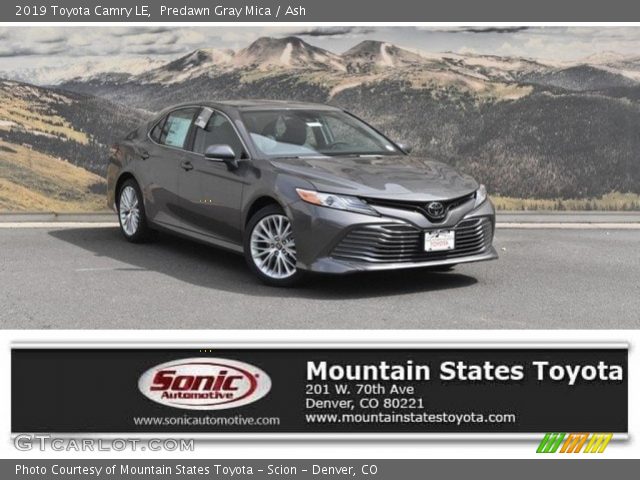 2019 Toyota Camry LE in Predawn Gray Mica